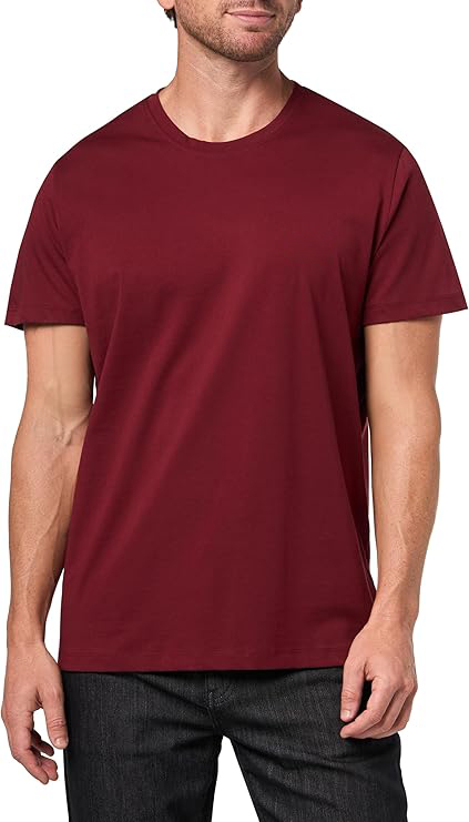 Men's Mix&Match Crewneck Cotton Lounge T-Shirt-Merry Red