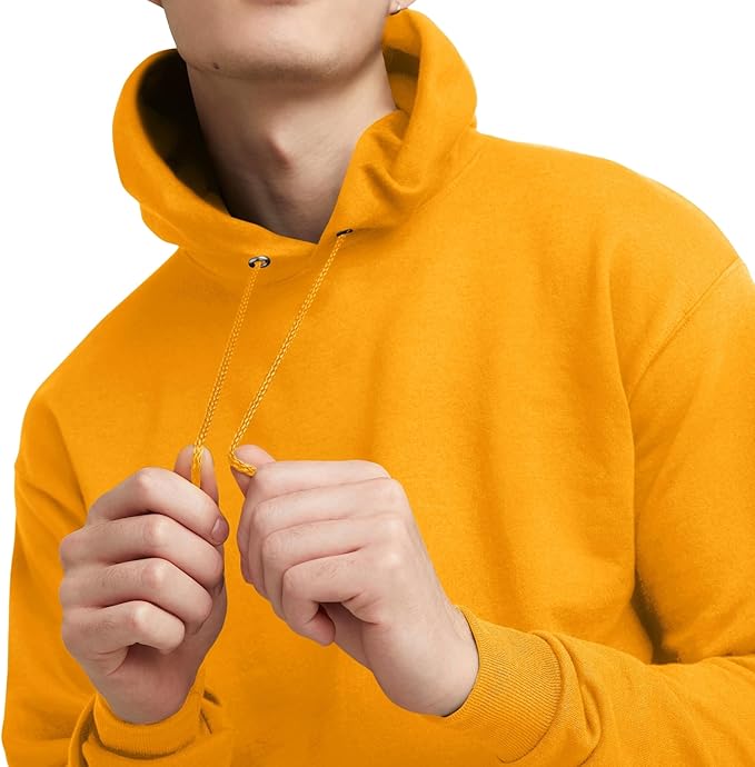 Men's Sweatshirt Cotton Blend Hoodie-Gold