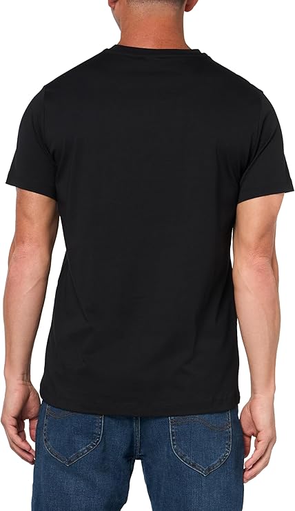 Men's Mix&Match Crewneck Cotton Lounge T-Shirt-Outer Space Black - Image 3