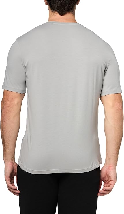 Men's Mix&Match Crewneck Cotton Lounge T-Shirt-Cashmere Grey - Image 3