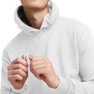 Men's Sweatshirt Cotton Blend Hoodie-White