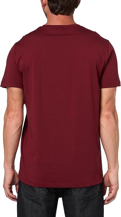 Men's Mix&Match Crewneck Cotton Lounge T-Shirt-Merry Red - Image 3