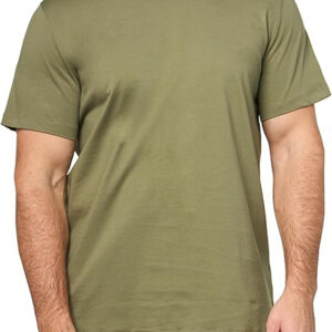 Men's Mix&Match Crewneck Cotton Lounge T-Shirt-Tea Green